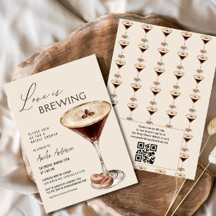 Liebe Braut Espresso Martini Brautparty Einladung