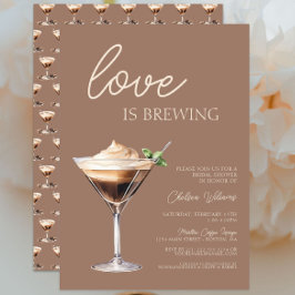 Liebe Braut Espresso Martini Brautparty Einladung