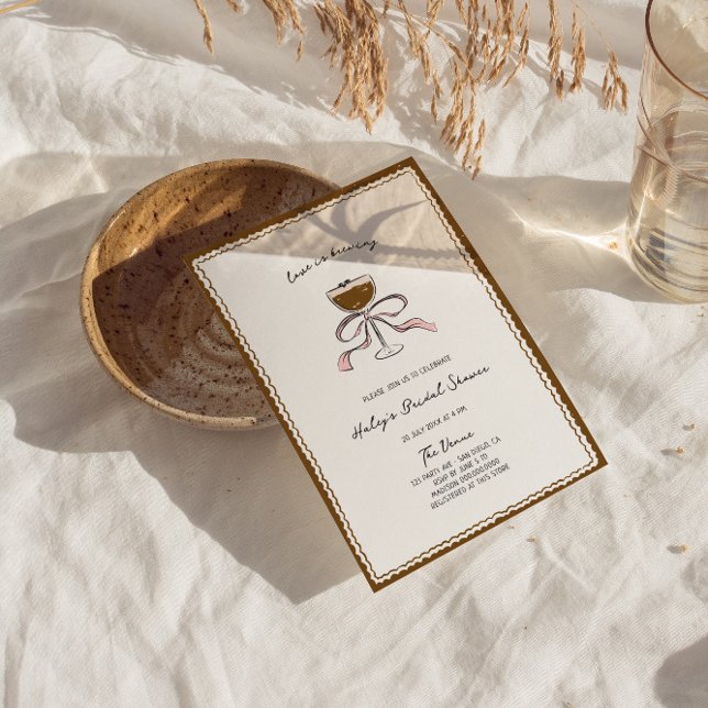 Liebe braut Espresso Martini Brautparty Einladung (Von Creator hochgeladen)