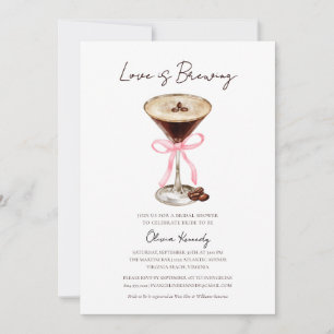 Liebe Braut Espresso Martini Brautparty Einladung
