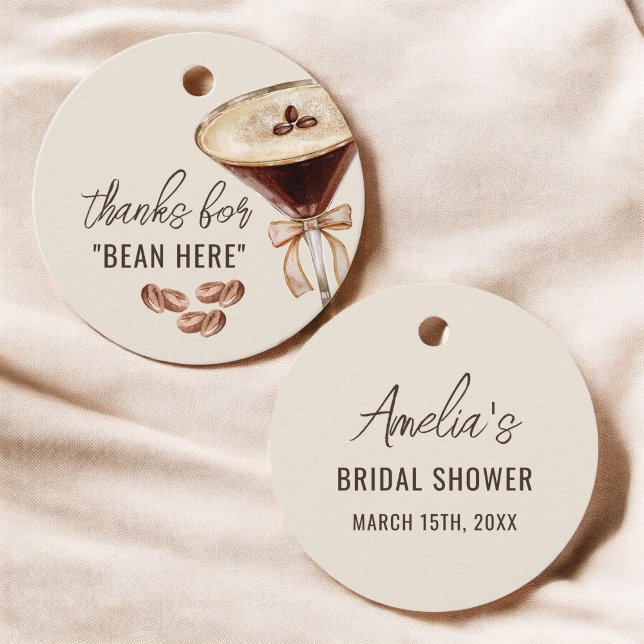 Liebe Braut Espresso Martini Brautparty Geschenkanhänger (Von Creator hochgeladen)