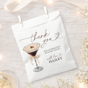 Liebe braut Espresso Martini Brautparty Geschenktütchen