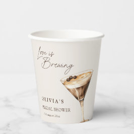 Liebe Braut Espresso Martini Brautparty Pappbecher