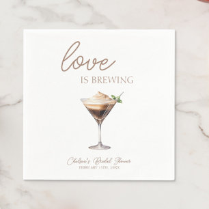 Liebe Braut Espresso Martini Brautparty Serviette
