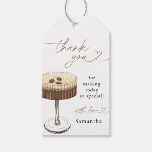 Liebe Braut Espresso Martini Junggesellinnen-Absch Geschenkanhänger