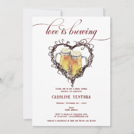 Liebe braut Gothic Heart Beer Brautparty Einladung