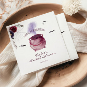 Liebe braut Halloween-Brautparty Serviette