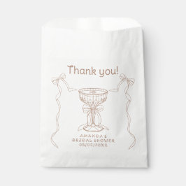 Liebe braut Hand Drawn Danke Geschenktütchen