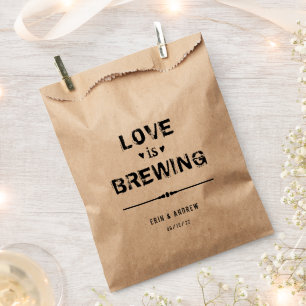 Liebe Braut Hochzeitscofee-Tee Geschenktütchen