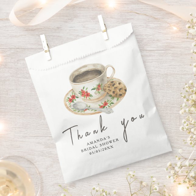 Liebe braut Kaffee Brautparty Danke Geschenktütchen (Ausgeschnitten)