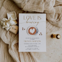 Liebe Braut Kaffee Bridal Dusche Einladung