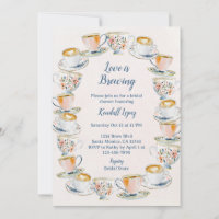 Liebe Braut Kaffee und Tee Brautparty