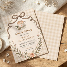 Liebe braut Kaffee Vintage Floral Custom