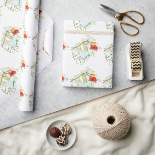 Liebe Braut Kolibri-Teeparty Geschenkpapier
