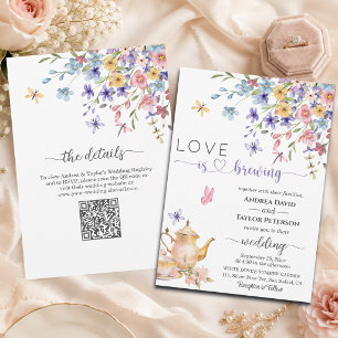 Liebe braut Libellen auf einer Hochzeit Einladung