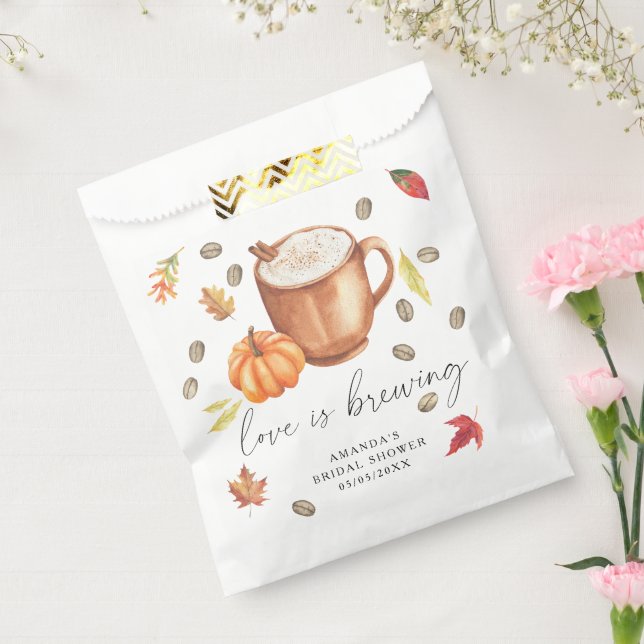 Liebe braut Pumpkin Coffee Brautparty Geschenktütchen (Versiegelt)