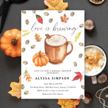 Liebe braut Pumpkin Latte Brautparty