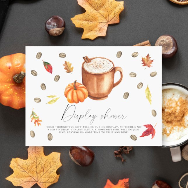 Liebe braut Pumpkin Latte Display Dusche Begleitkarte (Von Creator hochgeladen)