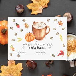 Liebe braut Pumpkin Wie viele Kaffeebohnen Begleitkarte