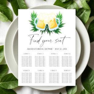 Liebe braut sich Hochzeitssitzplan Poster