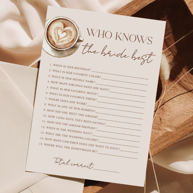 Liebe Brautparty Kaffeekochen Feiertagskarte (Von Creator hochgeladen)