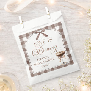 Liebe Brautparty mit Espresso Martini-Schleife Geschenktütchen