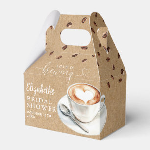 Liebe Brautparty mit Kaffee-Thema Rustikal Geschenkschachtel