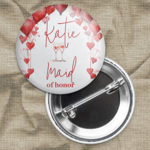 Liebe Brautparty Trauzeugin Button