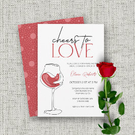 Liebe | Brautparty zur Weinverkostung Einladung