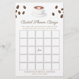 Liebe Brechen Kaffee Brautparty Bingo Spiel