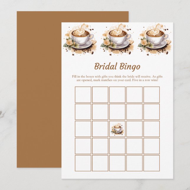 Liebe bricht Brautparty Bingo Game Cards Einladung (Vorne/Hinten)
