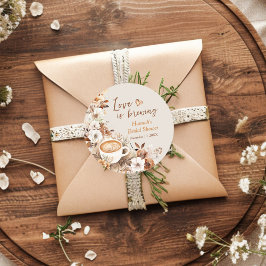 Liebe bricht Brautparty Gnade Runder Aufkleber