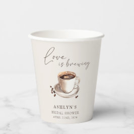 Liebe bricht Brautparty Paper Cups Pappbecher