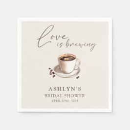 Liebe bricht Brautparty Papier Napkins Serviette