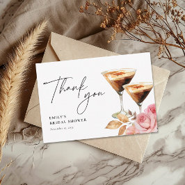 Liebe bricht elegantes Brautparty Dankeskarte