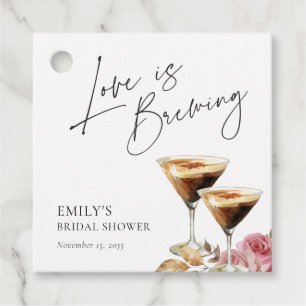 Liebe bricht elegantes Brautparty Geschenkanhänger