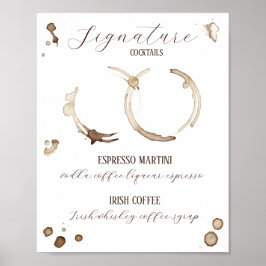 Liebe bricht! Getränke zum Thema Kaffee Poster