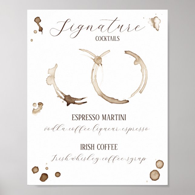 Liebe bricht! Getränke zum Thema Kaffee Poster (Vorne)