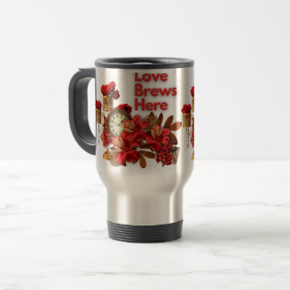 Liebe bricht hier - Feiern Liebe Dieses Valentinst Reisebecher