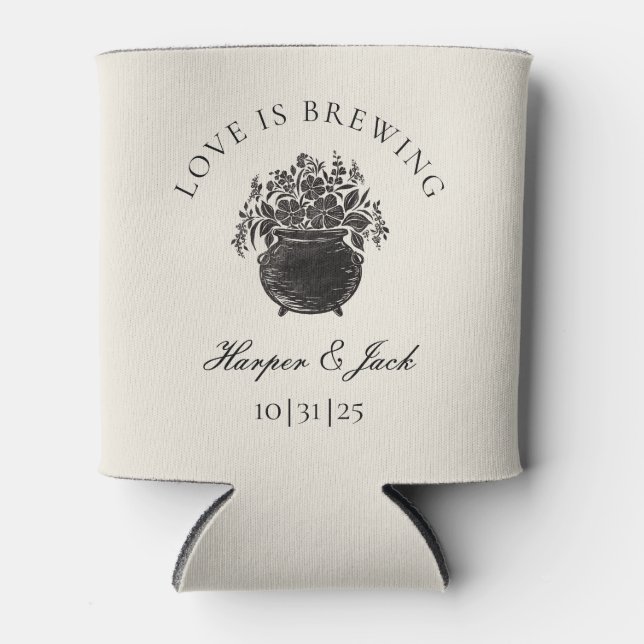 Liebe bricht Moody Halloween Hochzeit Can Cooler Dosenkühler (Vorderseite)