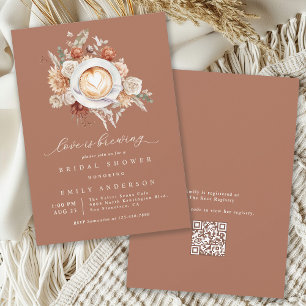 Liebe bricht rustikales Boho Floral Brautparty Einladung