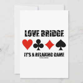 Liebe Bridge Ein entspannendes Spiel mit vier Kart Einladung