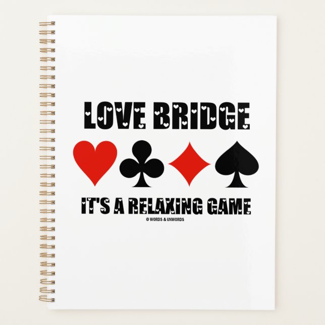 Liebe Bridge Ein entspannendes Spiel mit vier Kart Planer (Vorderseite)
