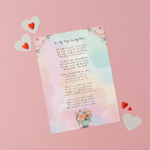 Liebe Brief an meine Ehefrau