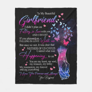 Liebe Brief an meine Freundin von Boyfriend Fleecedecke