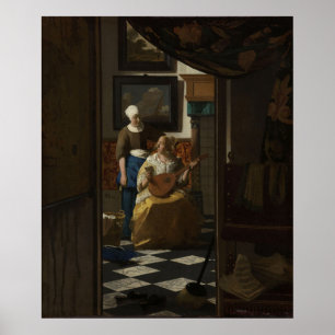 Liebe Brief — Vermeer (Rijksmuseum) Poster