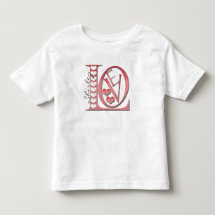 Liebe Briefe mit Herzen von Shirley Taylor Kleinki Kleinkind T-shirt