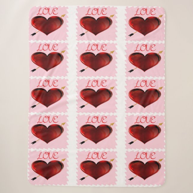 Liebe Briefmarke Sherpa Blanket Sherpadecke (Vorderseite)