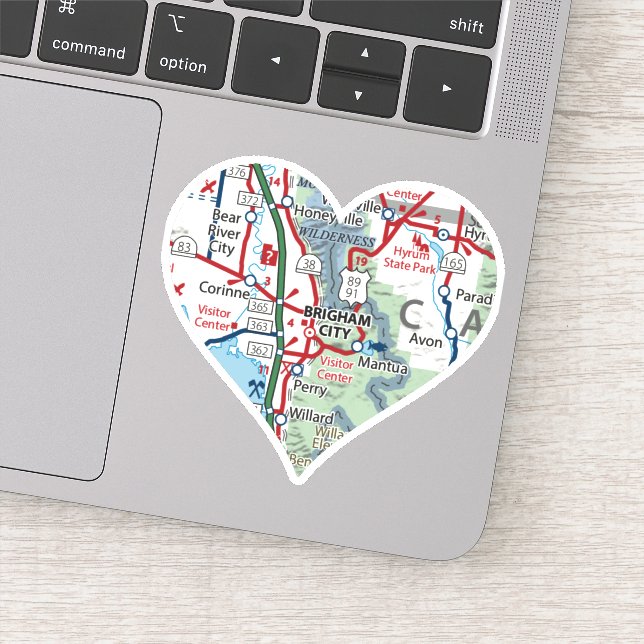 Liebe Brigham City Aufkleber (Detail)