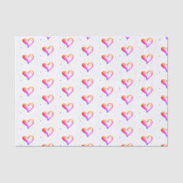 Liebe Bright Hearts Seidenpapier